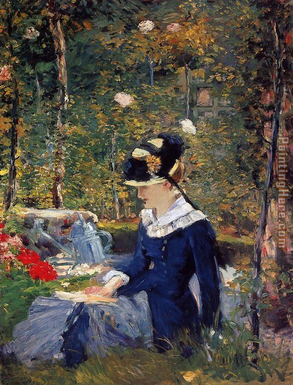Young Woman in the Garden painting - Edouard Manet Young Woman in the Garden art painting